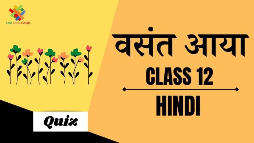 Class 12 hindi chapter 6 part 1 quiz in hindi